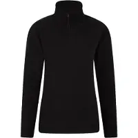 Mountain Warehouse Camber II Fleece Top för damer/kvinnor (Svart)