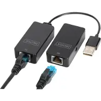 Digitus USB 2.0, PC, Mus, Nätverk, Laptop, Tangentbord / Mus Adapter [1x USB 2.0 A hona, USB 2.0 A hane - 2x RJ45 hona, RJ45 hona 8p8c] DA-70141 20.00 cm