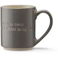 Design House Stockholm Astrid Lindgren Mugg Ge Barnen Kärlek 35 cl Grå, Design House Stockholm