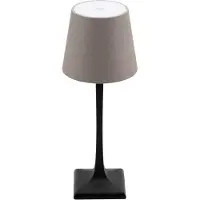 Security Plus Quant Securit LED skrivbordslampa MILANO trådlös och laddningsbar svart/gråbrun