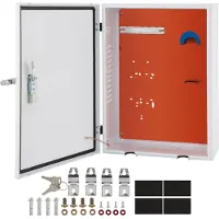 Vevor Tesla laddningsstationsbox, 70x50x25cm, utomhuskabelbox laddningsbox kabelorganisatör, IP32 vattentät dammtät kall rullståls elkapsling, för Tesla väggkontakt