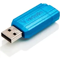Verbatim USB DRIVE 2.0 PINSTRIPE USB-minne 64 GB Blå 49961 USB 2.0