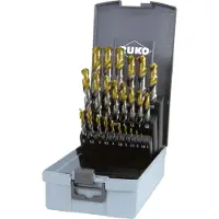 RUKO 2501215TRO N HSS-G Spiralborrsats 25 delar 1 mm, 1.5 mm, 2 mm, 2.5 mm, 3 mm, 3.5 mm, 4 mm, 4.5 mm, 5 mm, 5.5 mm, 6 mm, 6.5 mm, 7 mm, 7.5 mm, 8 mm, 8.5 mm,