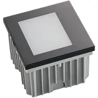 Arcchio LED-vägginbyggnadslampa Zamo, svart, 11 cm, IP65 Zamo , dimbar, Svart, Hall, Aluminium / grå / zink, Modern, Vägglampa utomhus