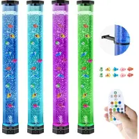 Vevor Bubbelrörslampa 16 Färger 1 m Sensorisk Akvarielampa för Lindring och Lugnande