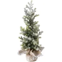 Home konstgjort julgran i jute-kruka TANNE, 40 cm