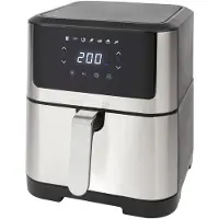 ProfiCook PC-FR 1269 H Varmluftsfritös 8 l 1800 W Rostfritt stål, Svart