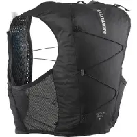 Salomon - Trailryggsäckar - Active Skin 8 Set Black/Metal för Unisex - Storlek L - Svart