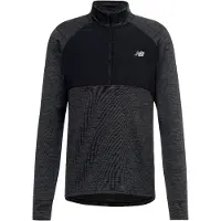 New Balance - Trail running kläder - RC Essential Heat Grid 1/2 Zip Black för Unisex - Storlek M - Svart