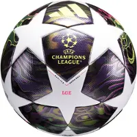 Adidas Fotboll Champions League Final 2025/26 Budapest League - Lila/vit/gul, storlek Ball SZ. 5