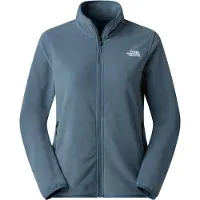 The North Face - Fleece dam - W Glacier Fleece Jacket Granite Grey för UnisexUll - Storlek L - Blå