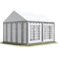 Sonstiges 3x4 m partytält, PVC 700, grå-vit