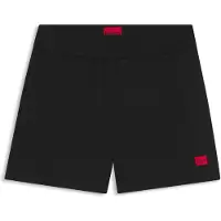 HUGO för kvinnor. 50556815 Svart Short Signature (M), Hemkläder, Bomull