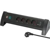Brennenstuhl Premium Office Line Plus 4-vägs förlängningsuttag med USB C PD 1,8 m