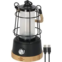 Brennenstuhl 1171800010 CAL 1 AC Campinglykta, Campinglampa 350 lm Uppladdningsbara batteri 570 g Svart, Trä