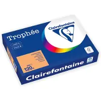 Clairefontaine Färgat papper, Trophée 1205, A4, 120 g, orange, förpackning med 250 st