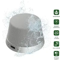 4smarts SoundForce MagSafe Bluetooth-högtalare Stänkvattenskyddad, Bärbar, Vattenfast Grå, Silver