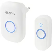 Sygonix SY-5225386 Trådlös dörrklocka Komplett set med blixt
