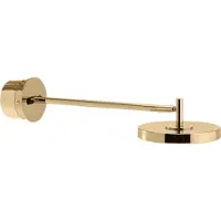UMAGE Design vägglampa Asteria LONG HW, dimbar, Mässing / guld, Vardagsrum / matsal, Metall, Design, Vägglampa, vägglampa inomhus