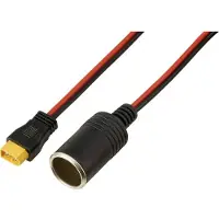 TRU COMPONENTS Cigarettändare på XT60-kabel 2 M. TC-13619284 Svart, Röd Innehåll: 1 st