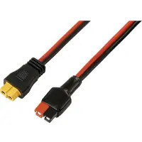 TRU COMPONENTS 30 A batterianslutning till XT60-kabel 0,5 M TC-13619312 Svart, Röd Innehåll: 1 st