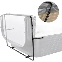 Vevor Lyft för spa-överdrag, höjd 89–109 cm, bredd 137–273 cm, justerbar, installerad längst ner på ena sidan, lämplig för olika storlekar på rektangulära badkar, bubbelpooler, spa