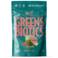 Heey! Greens & Biotics Superfood Hallon Lime 300 g