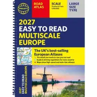 Philip's 2027 Easy to Read Multiscale Road Atlas of Europe