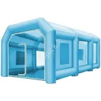 Vevor Uppblåsbart Tält 26x15x10Ft Uppblåsbart Spraybås Tält Uppblåsbart Paint Booth Tält Billack Booth Giant Workstation 210D Oxford Tyg med 2 blåsare