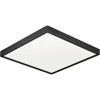 Eglo FUEVA 6 LOFT taklampa 220x220, CCT, 11W 1500 lm, IP44, svart
