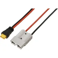 TRU COMPONENTS 50 A batterianslutning till XT60-kabel 0,5 M TC-13619308 Svart, Röd Innehåll: 1 st