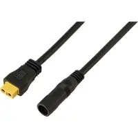 TRU COMPONENTS DC-uttag 2,5/5,5 mm till XT60-kabel 0,5 M TC-13619300 Svart Innehåll: 1 st