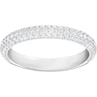 Swarovski Dextera Exquisite Fashion Versably Rodium Plated Ring Damringar Silver 5402438 58 white