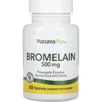 NaturesPlus Bromelain, 500 mg, 60 tabletter