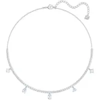 Swarovski Tennis Deluxe Blandad Rodiumpläterad Chokerhalsband Damhalsband Vit 5562084 Box (Random Color)