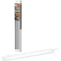 Osram LED-möbellampa Linear Turn connect vit 55 cm CCT DIM connect, dimbar, Vitt / opal, Arbetsrum / kontor, Aluminium / grå / zink, Modern, Underskåpsbelysning