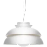 Fritz Hansen Taklampa , Concert P3, dimbara, Vit, Vardagsrum, Metall, Design