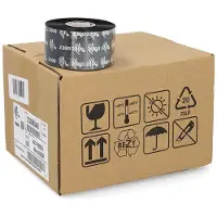Zebra 2300 Färgband vax | 02300BK04045 | 40mm x 450m (original) 12 band