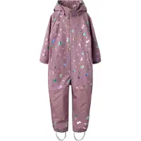 Name it Softshelloverall m. Fleece - Noos - NmfAlfa08 - Grape Sc - - 4 år (104) - Softshell