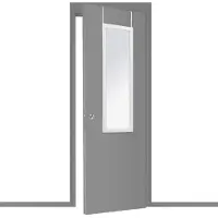 5 Five spegel på dörr 35x109 cm vit