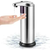 Platinet HYGIENISK SENSOR TVÅLDISPENSER RUSTFRITT STÅL [45681]