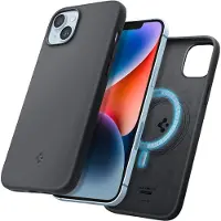 Spigen Silicone Fit Mag-fodral med MagSafe för iPhone 14 Plus - Svart