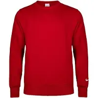 Nike Sweatshirt Fleece Crew Park 26 - Röd/Vit, storlek Small