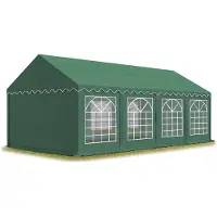 TOOLPORT 4x8 m partytält, PVC 700, mörkgrön
