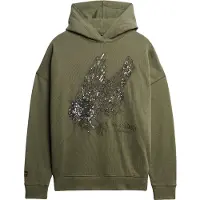 Superdry för kvinnor. W2012463A Sweatshirt Tatto grön (L), Casual, Bomull