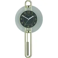 Mebus 14813 Kvarts Väggklocka 54.5 cm x 26 cm x 54.5 cm Guld, Svart, Silver