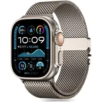 Tech-Protect Milano armband för Apple Watch 6/7/8/9/10/SE/Ultra 1/2 (44/45/46/49 MM) - titan