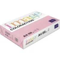 Image Coloraction Kopieringspapper Coloraction korall/mellanrosa trämassafritt ECF, 80 g/m², A4, smal linje, 210×297 mm