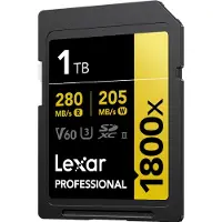 Lexar Sd Pro Gold Series Uhs-ii 1800x 1tb V60 Minneskort