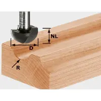 Festool Hålkärlsfräs 12,7/14/44 mm